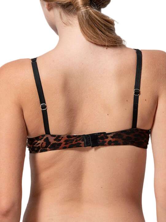 85600LU Soutien-gorge triangle armaturé Wildcat noir Luna Splendida Noir face