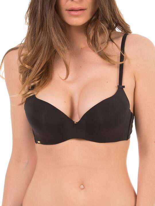 10519SE Soutien-gorge push-up air Etna Selmark noir Noir face