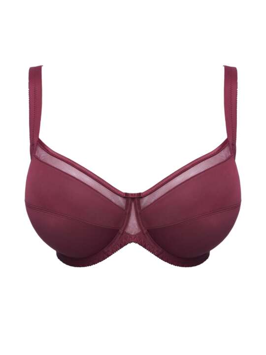70712SE Soutien-gorge armaturé Adriana Selmark bordeaux Bordeaux face