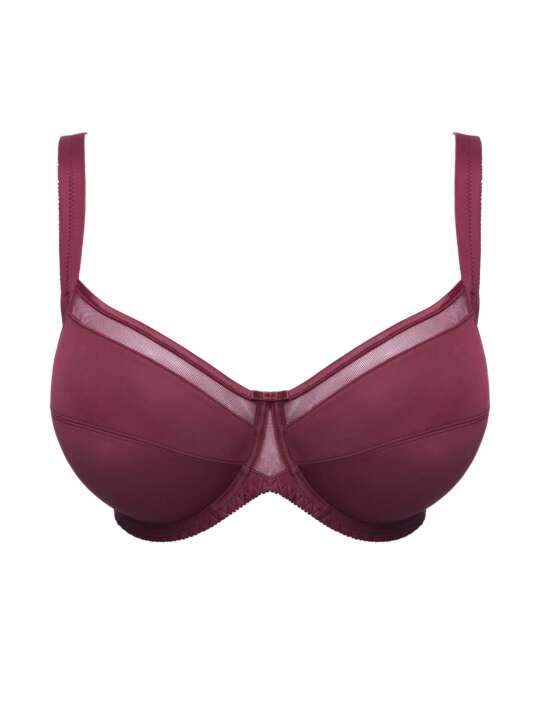 70712SE Soutien-gorge armaturé Adriana Selmark bordeaux Bordeaux face