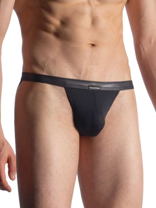 211111M Slip micro tanga M913 Manstore Noir face