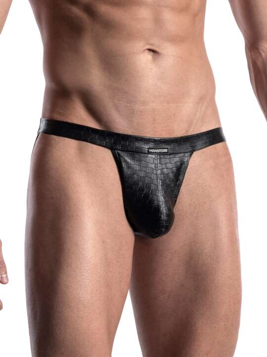 211241M Slip micro tanga M956 Manstore Noir face