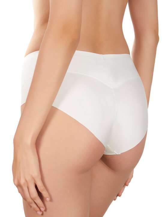 00243SE Selmark ultra-visible high waist briefs Ivory face