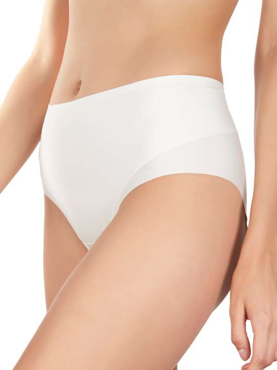 00243SE Selmark ultra-visible high waist briefs Ivory face
