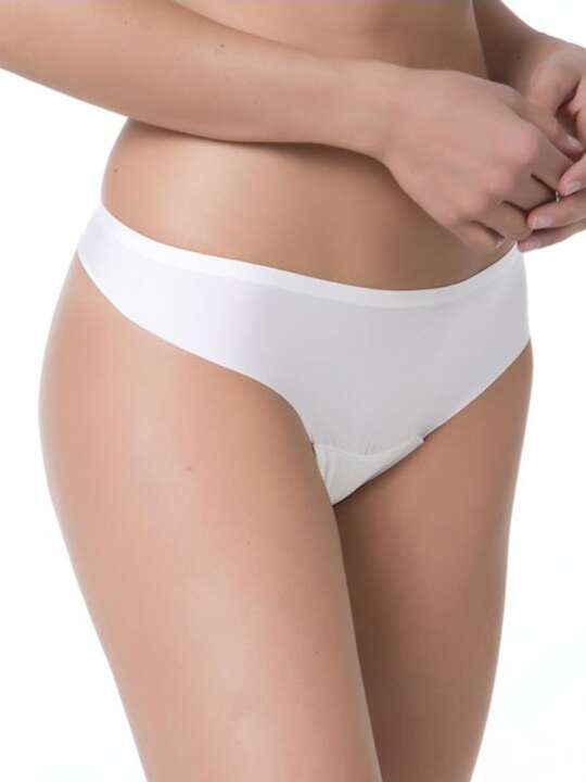 00241SE Selmark ivory ultravisible g-string Ivory face