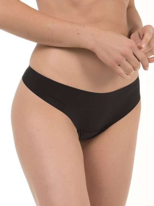 00241SE Ultravisible g-string black ivory Black face