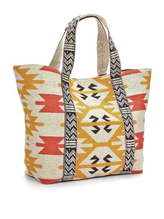 T35340233 Ethno beach bag multicolor Lascana Multicolor face