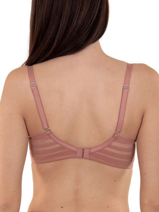 20148LI Soutien-gorge emboîtant Alegra cuivre bonnets F à H Lisca Marron face
