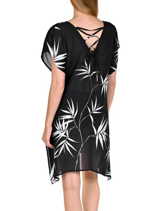 49391LI Caftan plage Ocean City Lisca Noir face