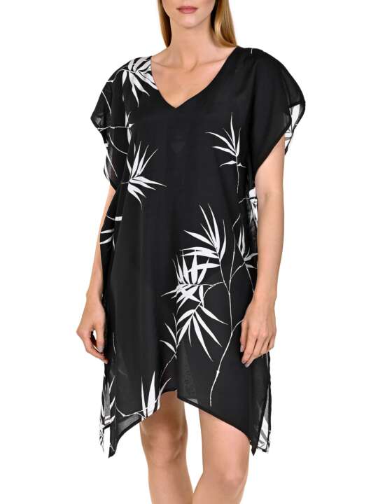 49391LI Caftan plage Ocean City Lisca Noir face