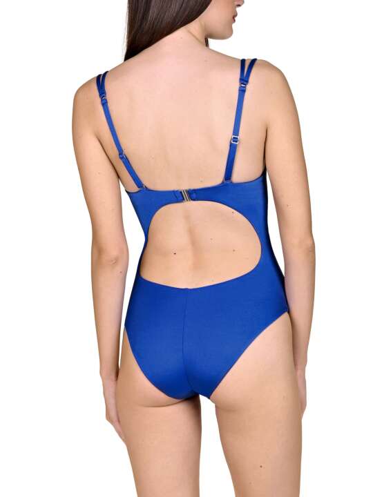 43437LI Maillot de bain 1 pièce préformé Navarre Beach Lisca Bleu face