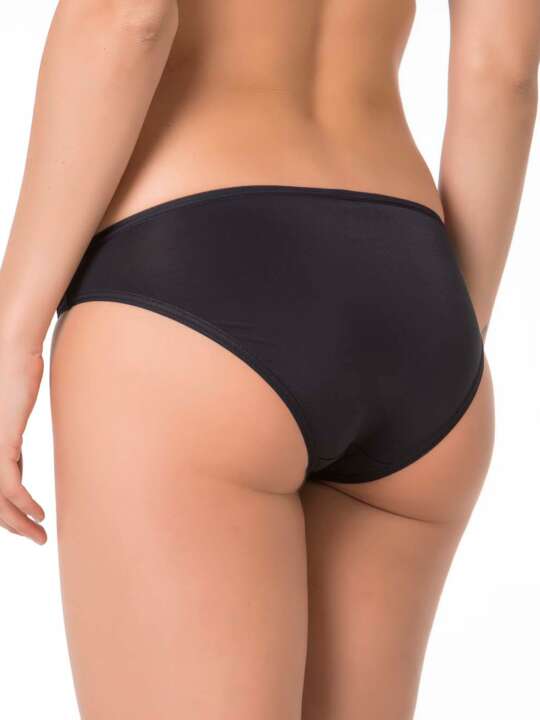 00202SE Selmark invisible bikini briefs Black face