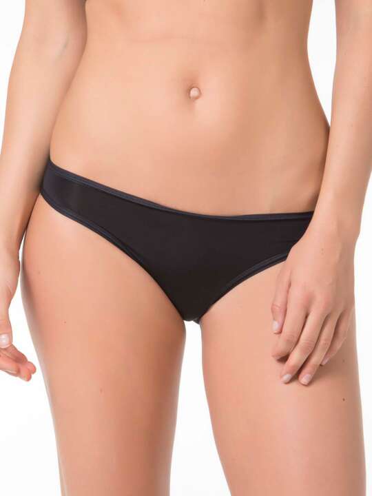00202SE Selmark invisible bikini briefs Black face