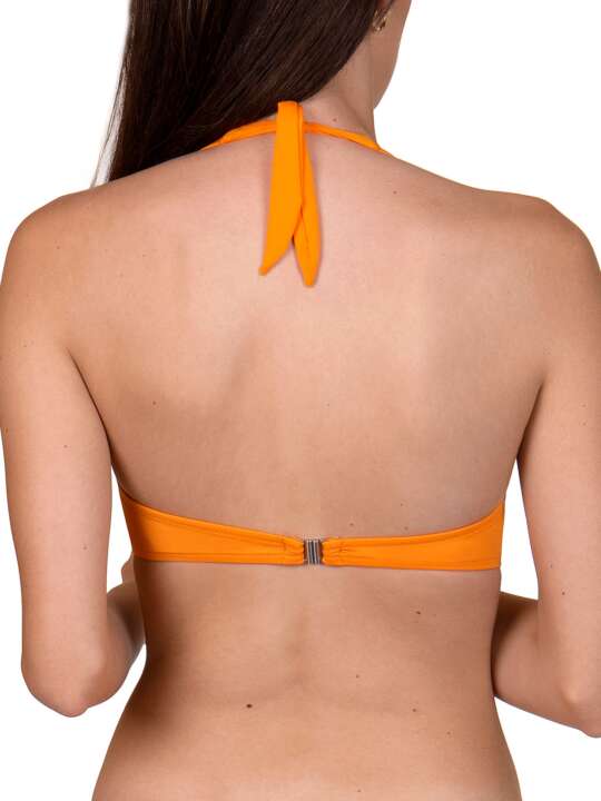 40477LI Haut maillot de bain armaturé dos nu Gran Canaria Lisca Orange face