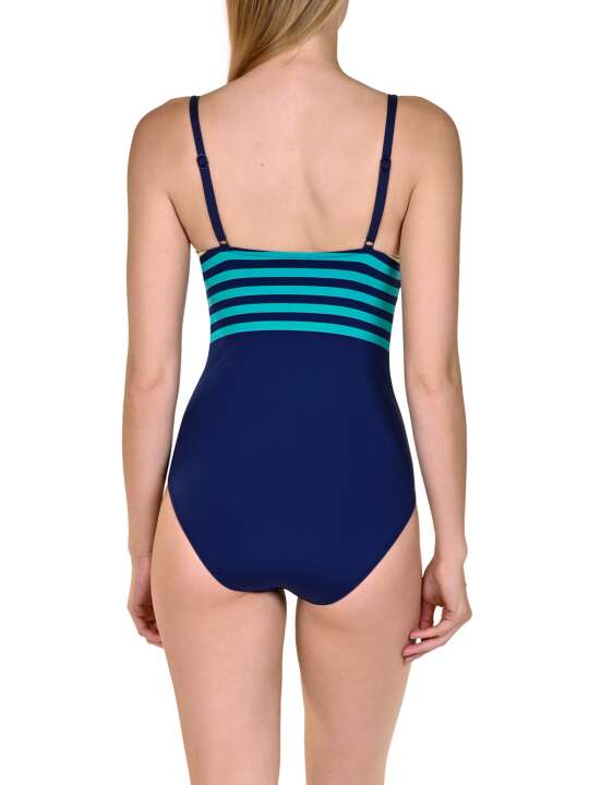 43434LI Maillot de bain 1 pièce préformé Dominica Lisca Bleu face