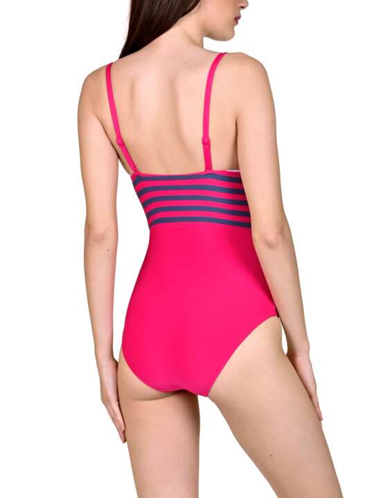 43434LI Maillot de bain 1 pièce préformé Dominica Lisca Rose face