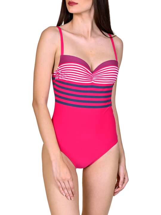 43434LI 1-piece swimming costume Dominica Lisca Pink face