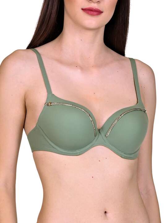 40506LI Multi-position preformed swimming costume top Ancona Lisca Green face