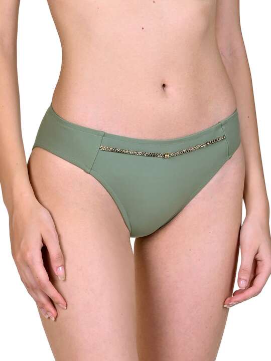 41457LI Swimming costume bottoms Ancona Lisca Green face