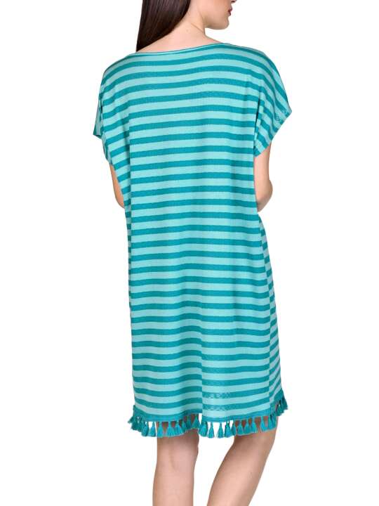 49398LI Beach tunic Itala Marina Lisca Green face
