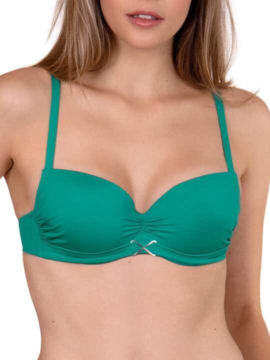 40475LI Haut maillot de bain préformé Gran Canaria Lisca Vert face