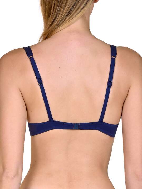 40479LI Underwired swimming costume top Dominica Lisca Blue face