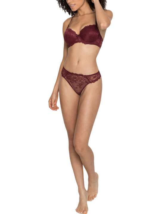 AN206FB Soutien-gorge préformé Séduction Lascana Bordeaux face