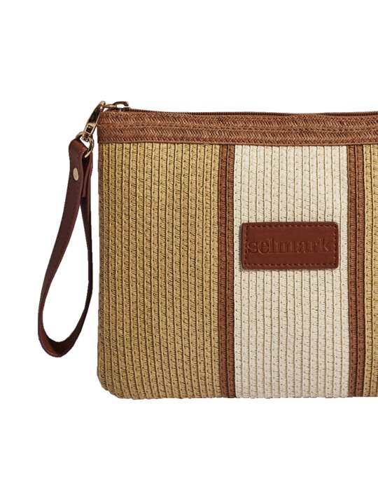 BC036SE Pochette estivale Complementos Selmark Mare Beige face