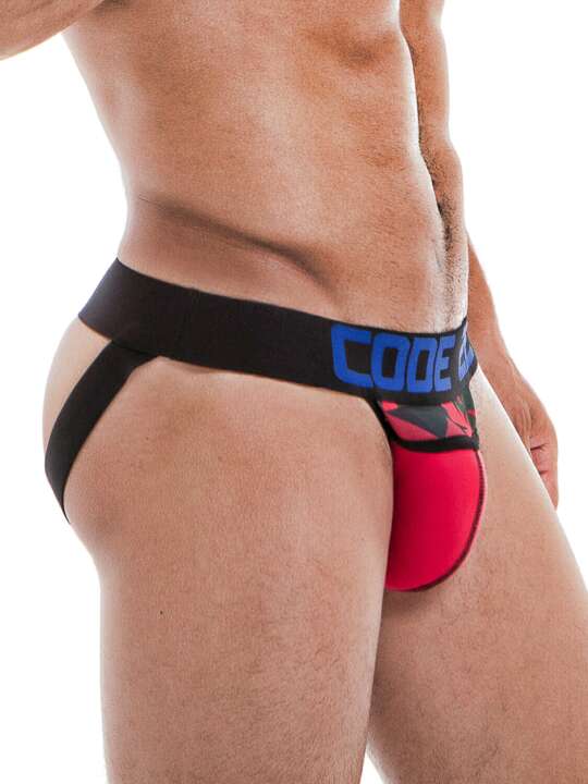 2503COD Jock-Strap Camo Code22 Red face